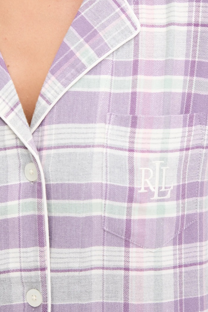 Pyžamo Lauren Ralph Lauren ILN92448 fialová