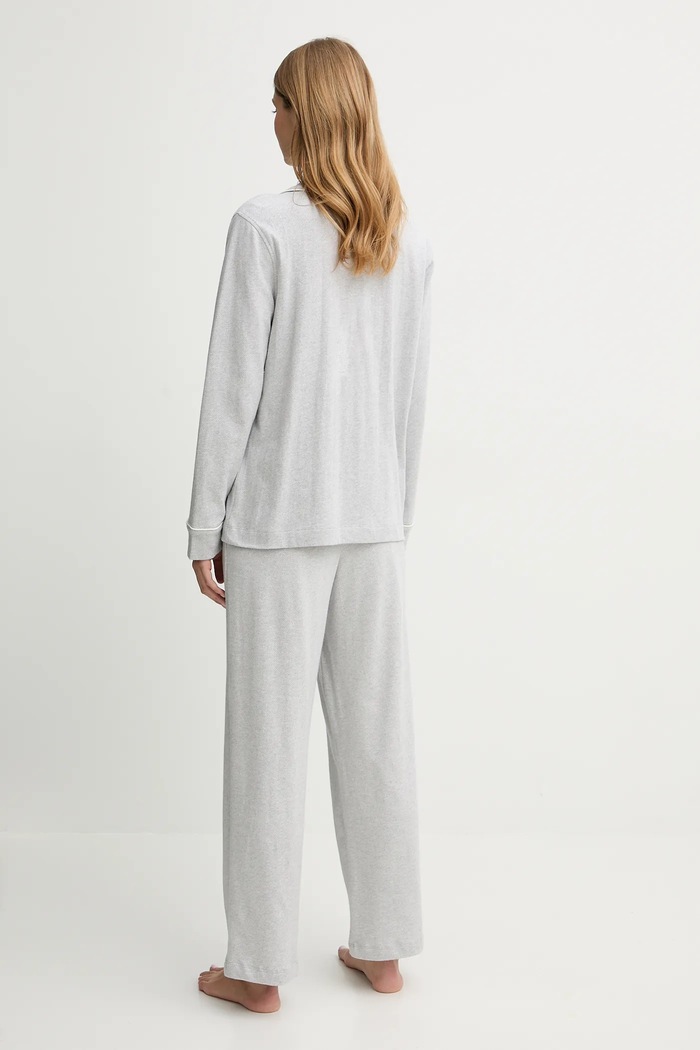 Lauren Ralph Lauren pamut pizsama ILN92453 szürke AW25