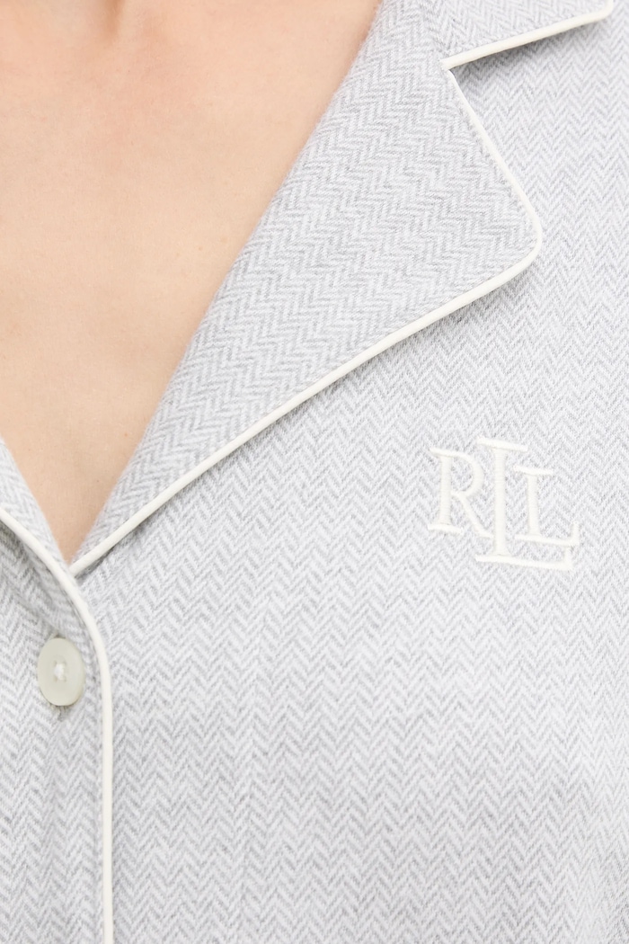 Lauren Ralph Lauren pamut pizsama ILN92453 szürke