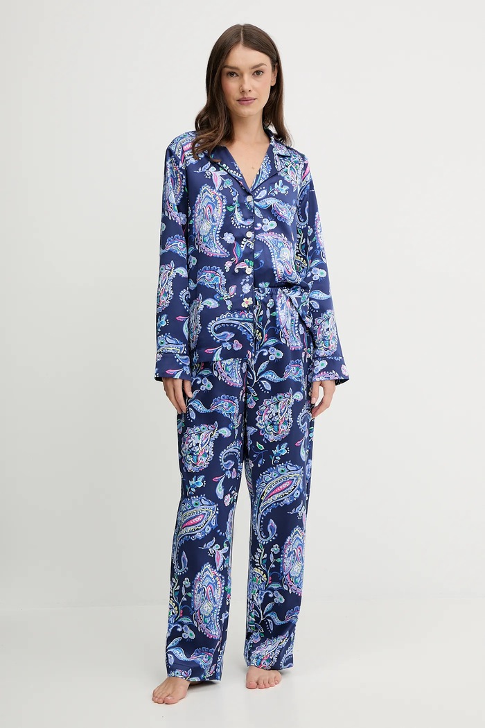 Lauren Ralph Lauren pijama set albastru ILN92480