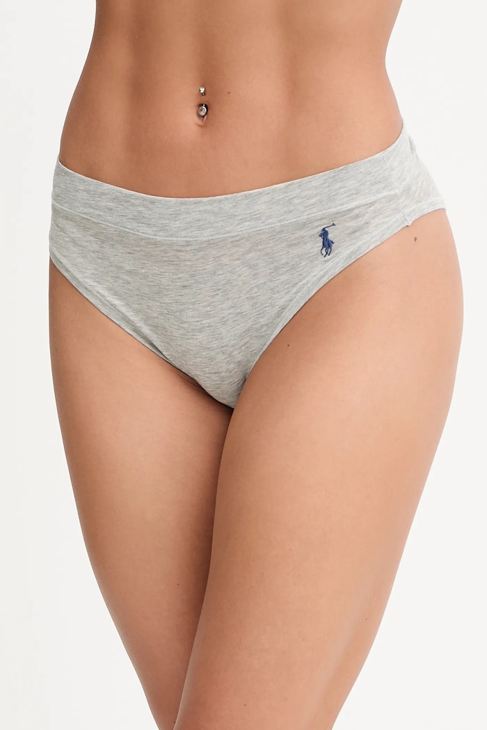 Polo Ralph Lauren Figi damskie bawełniane z elastanem szary 4P0497