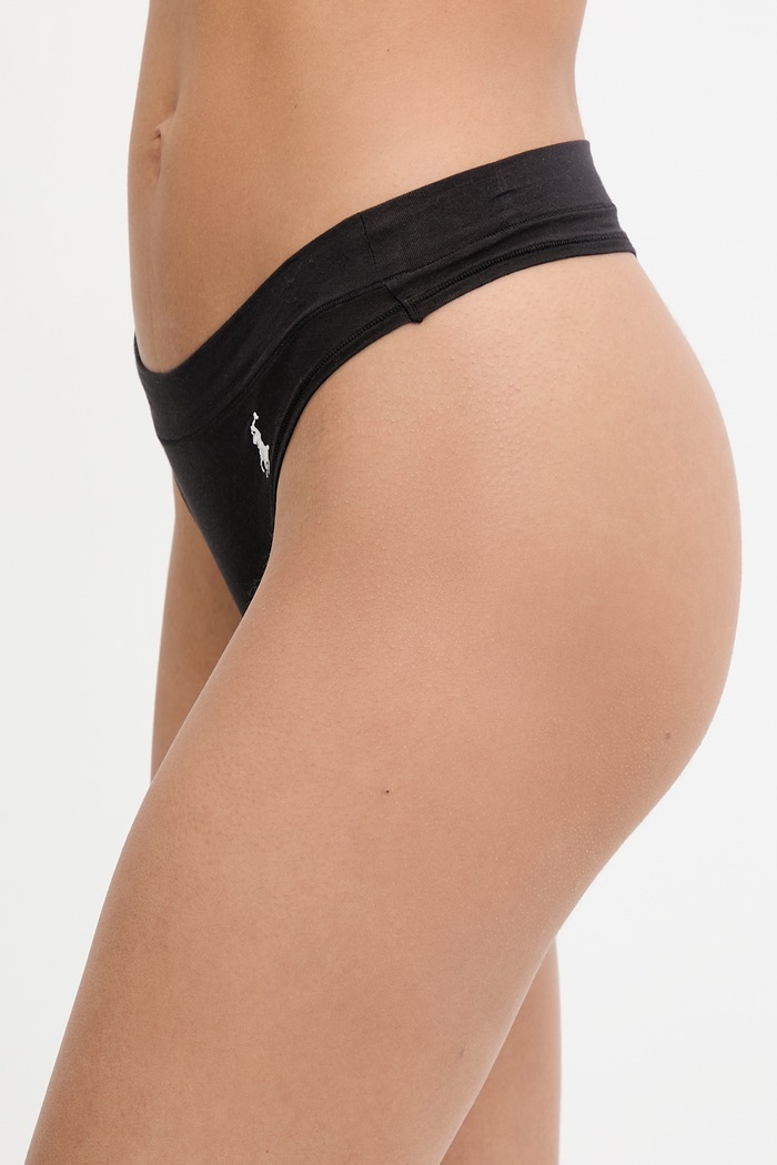 Polo Ralph Lauren tanga femei bumbac cu elastan 4P0511 negru SS26