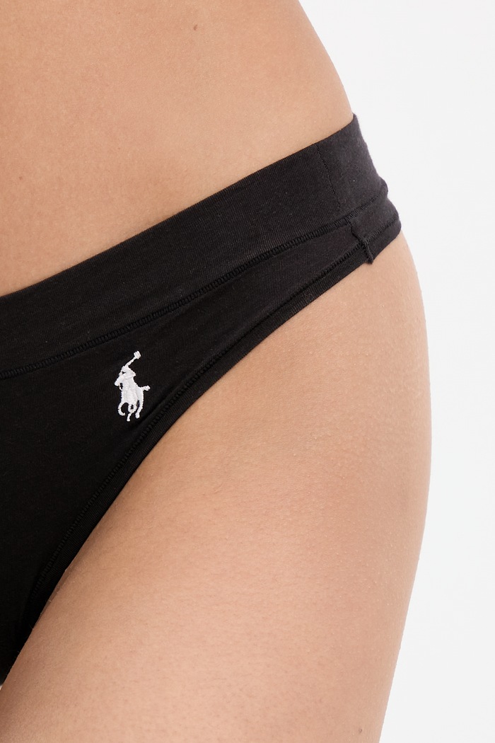 Îmbrăcăminte Polo Ralph Lauren tanga femei bumbac cu elastan 4P0511 negru