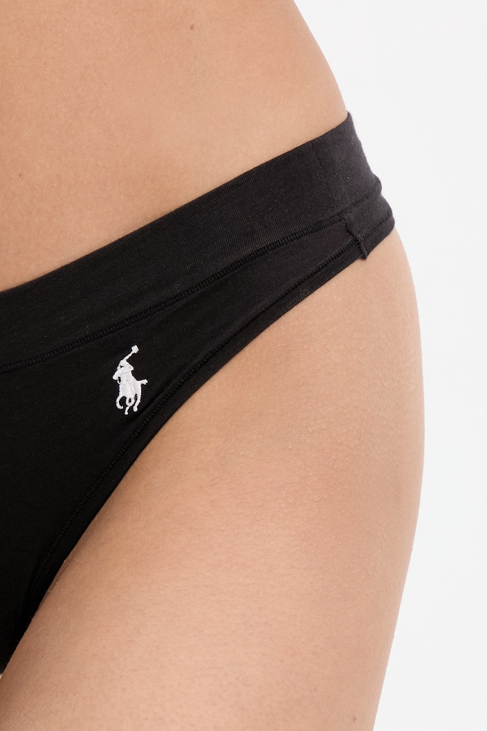 Îmbrăcăminte Polo Ralph Lauren tanga femei bumbac cu elastan 4P0511 negru