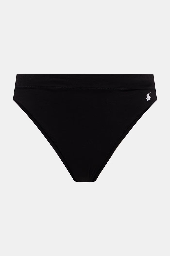 Polo Ralph Lauren figi damskie z bawełną 3-pack 4P0711 czarny AW25