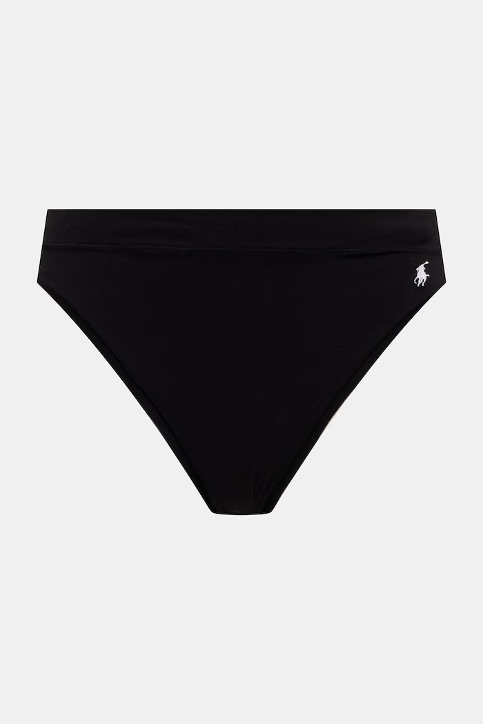 Polo Ralph Lauren figi damskie z bawełną 3-pack 4P0711 czarny AW25