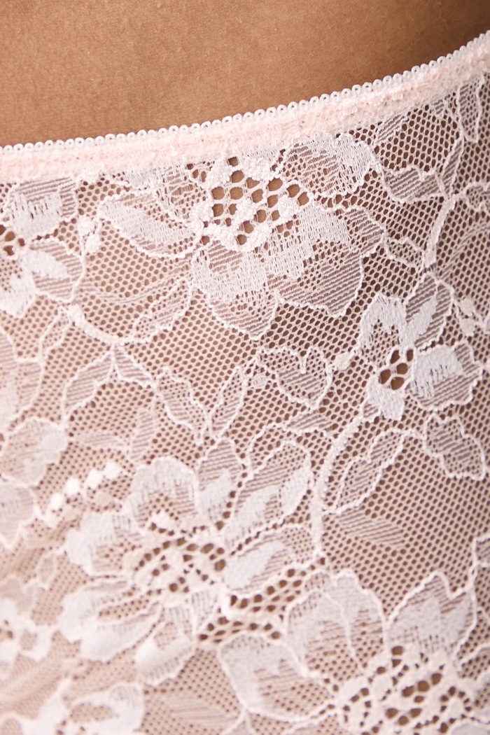 Figi damskie koronkowe Lauren Ralph Lauren 4L0029 różowy