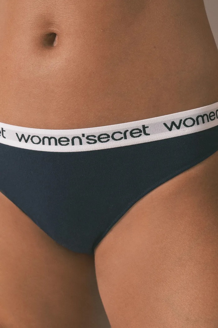 Oblečení Tanga women'secret 4632049 námořnická modř