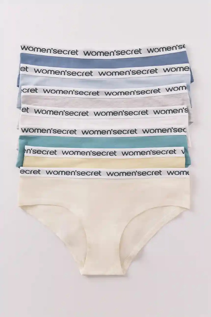 Труси women'secret 7-pack трикотаж бежевий 4932674