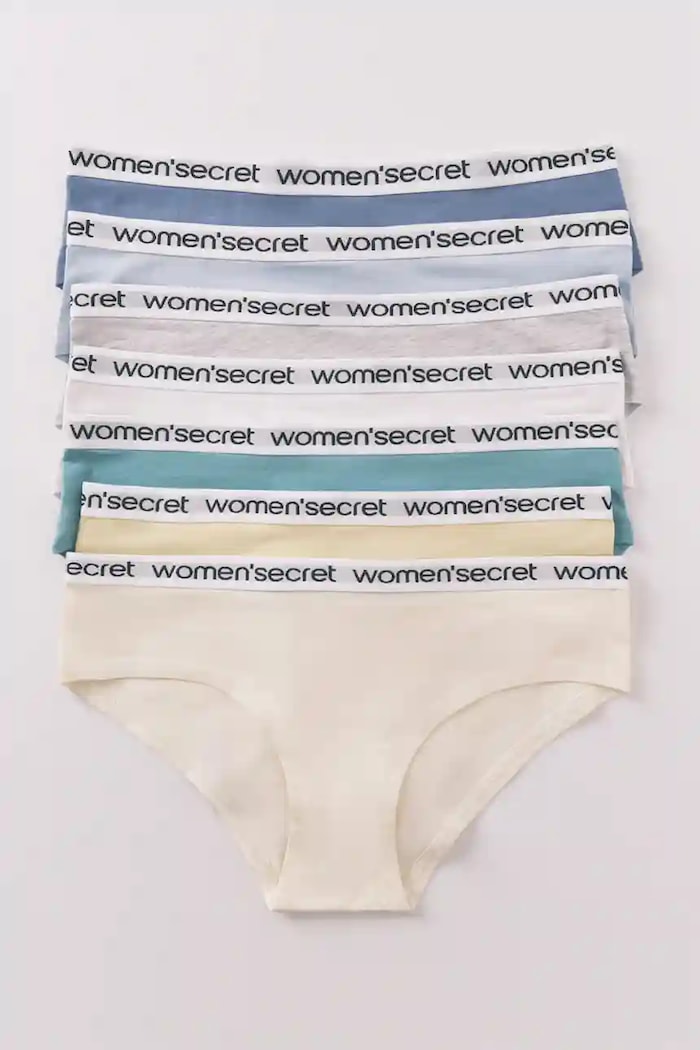 Труси women'secret 7-pack трикотаж бежевий 4932674