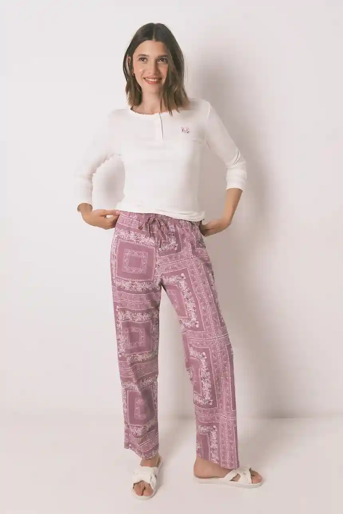 Pyžamo women'secret sada bílá 3592418