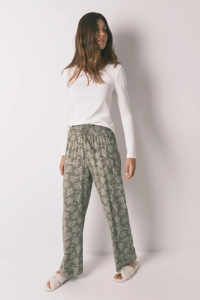 Pyžamové kalhoty women'secret 3702259 zelená