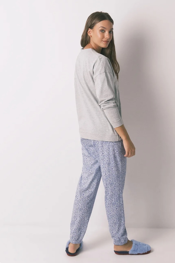 Bavlněné pyžamo women'secret 3132123 šedá