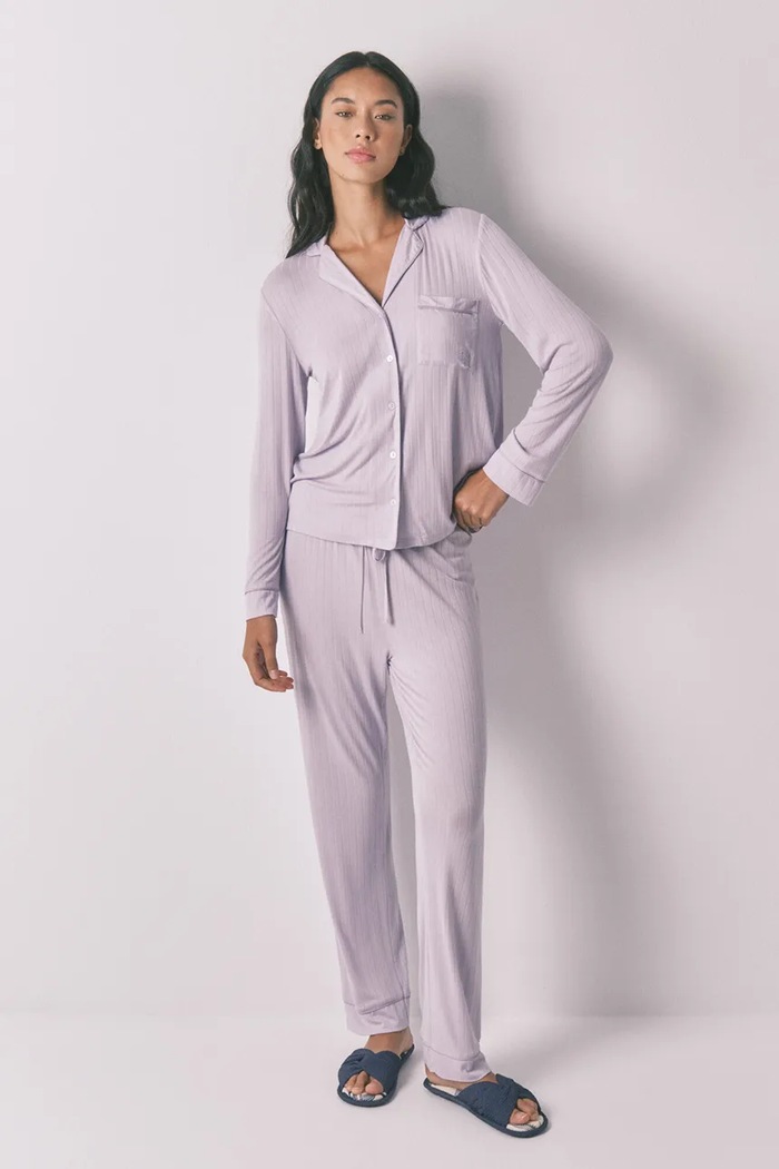 women'secret piżama dzianina fioletowy 3592438