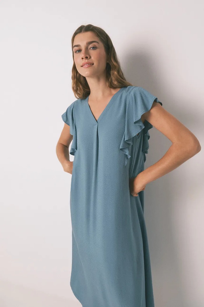women'secret koszula nocna 4362325 turkusowy AW25