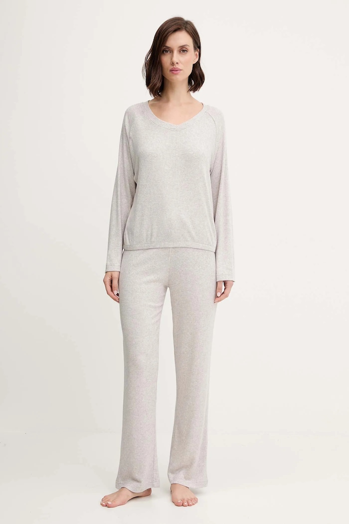 Pyžamo women'secret pletenina sivá 4752535