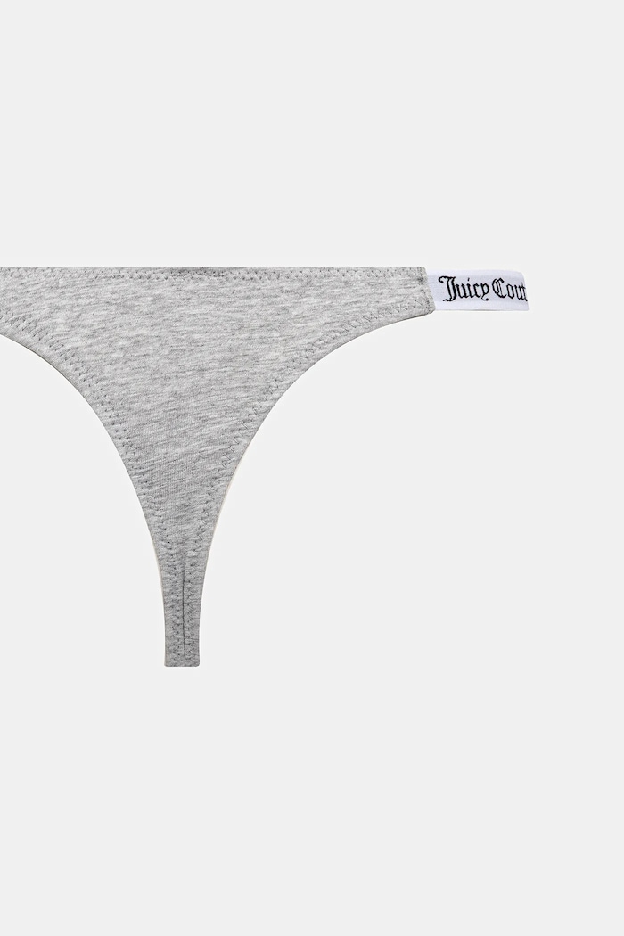 Juicy Couture chiloți g-string pentru femei cu bumbac 3 PK DEMI THNG pachet de 3 JCTTH225951