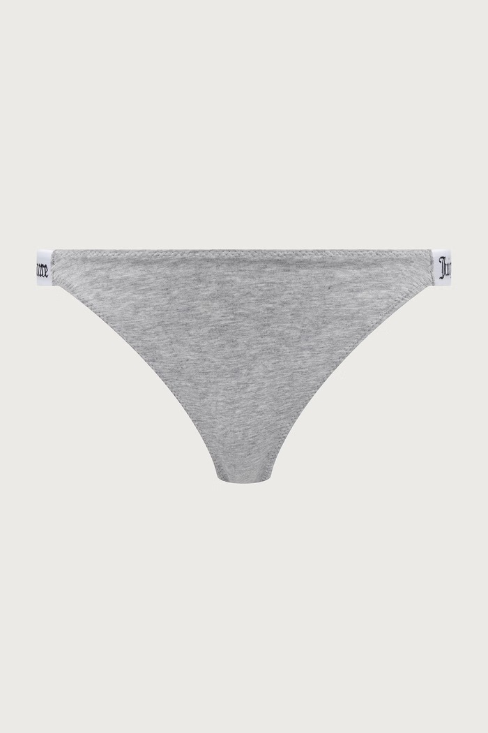 Odzież Juicy Couture Stringi damskie z bawełną 3 PK DEMI THNG 3-pack JCTTH225951 szary