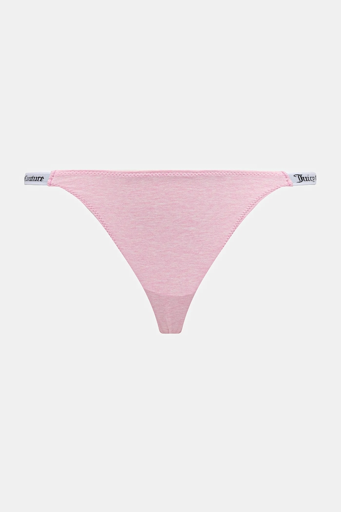 Îmbrăcăminte Juicy Couture chiloți g-string pentru femei cu bumbac 3 PK DEMI THNG pachet de 3 JCTTH225951 roz