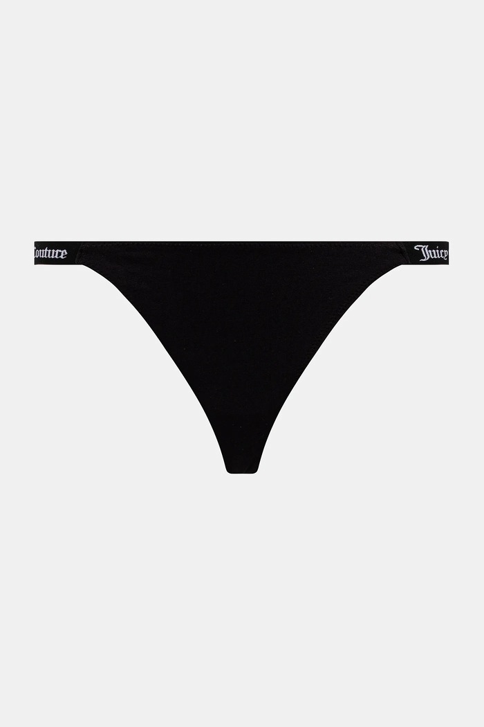 Juicy Couture chiloți g-string pentru femei cu bumbac 3 PK DEMI THNG pachet de 3 roz JCTTH225951