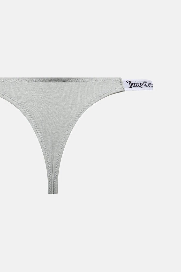 Juicy Couture chiloți g-string pentru femei cu bumbac 3 PK DEMI THNG pachet de 3 JCTTH225951 roz