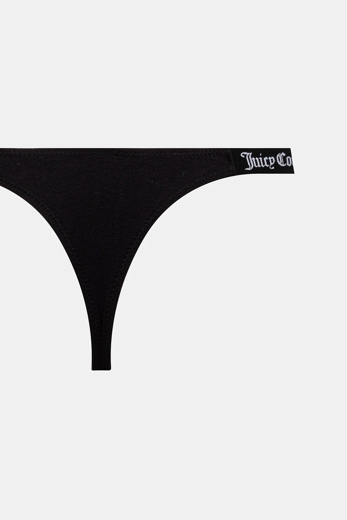 Juicy Couture chiloți g-string pentru femei cu bumbac 3 PK DEMI THNG pachet de 3 JCTTH225951