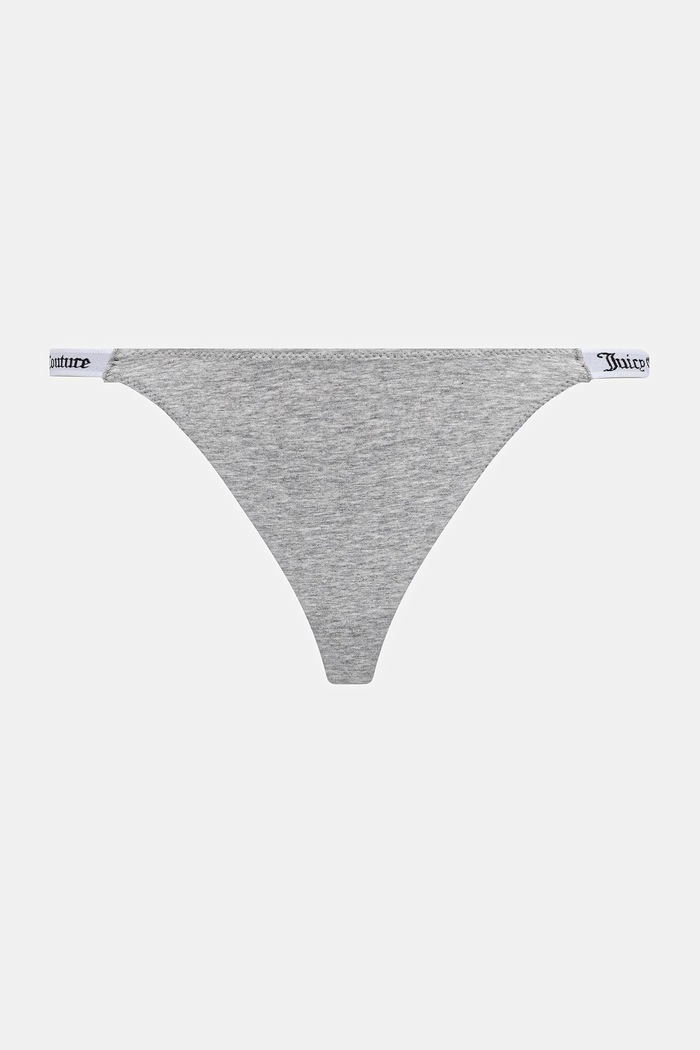 Îmbrăcăminte Juicy Couture chiloți g-string pentru femei cu bumbac 3 PK DEMI THNG pachet de 3 JCTTH225951 gri