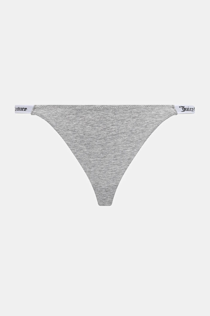 Îmbrăcăminte Juicy Couture chiloți g-string pentru femei cu bumbac 3 PK DEMI THNG pachet de 3 JCTTH225951 gri