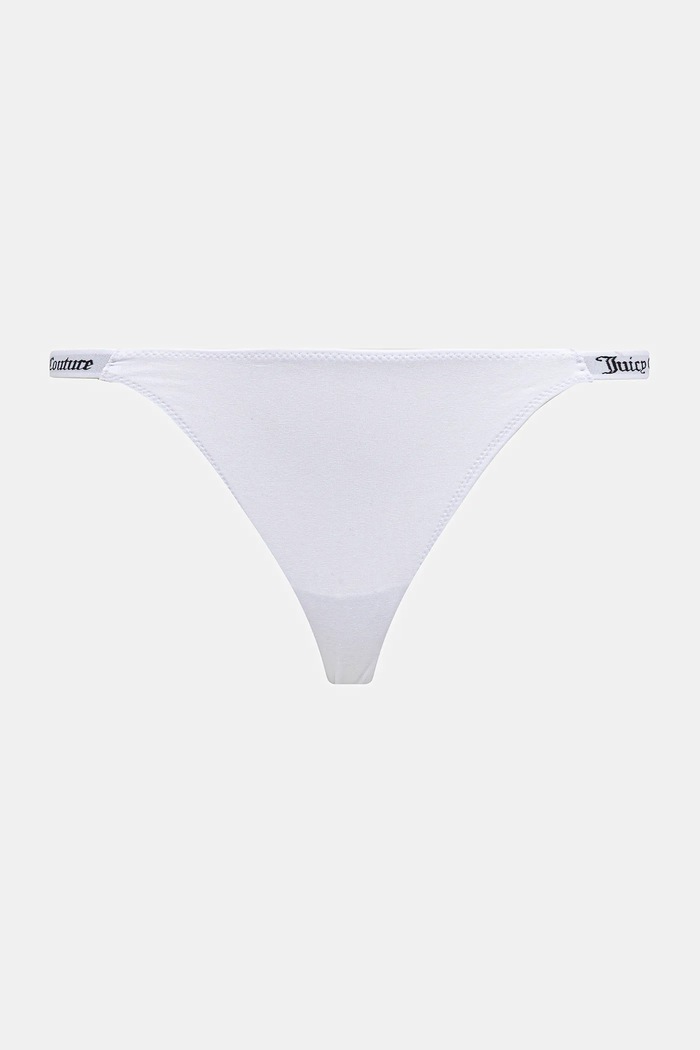 Juicy Couture chiloți g-string pentru femei cu bumbac 3 PK DEMI THNG pachet de 3 gri JCTTH225951