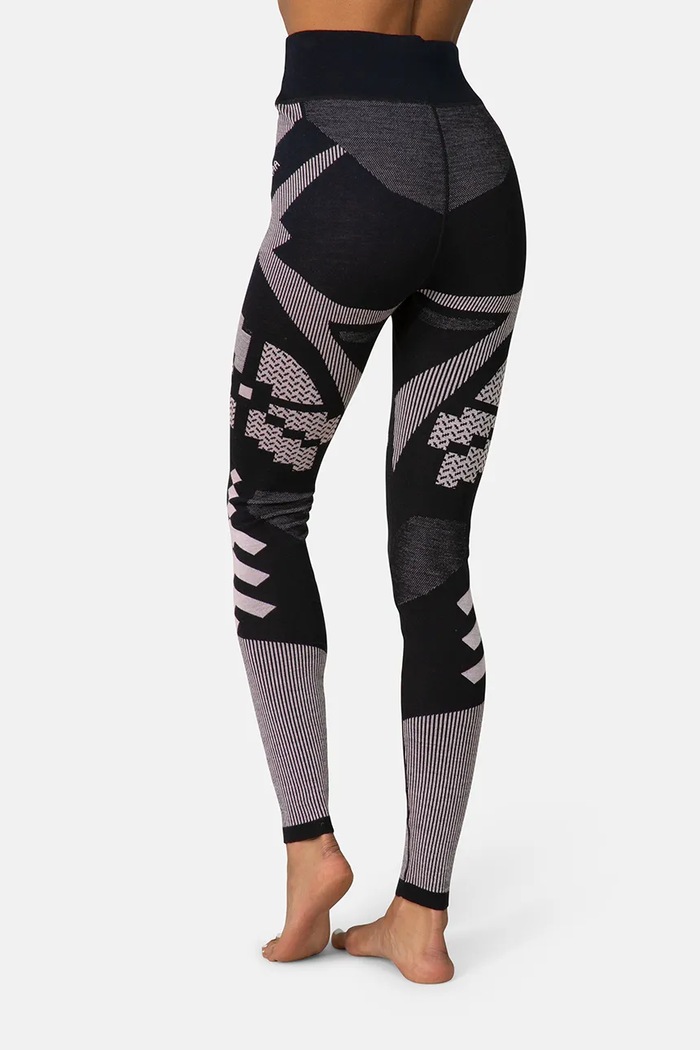 Kari Traa Legginsy funkcyjne damskie z wełną merino FAITH 623595 czarny AW25