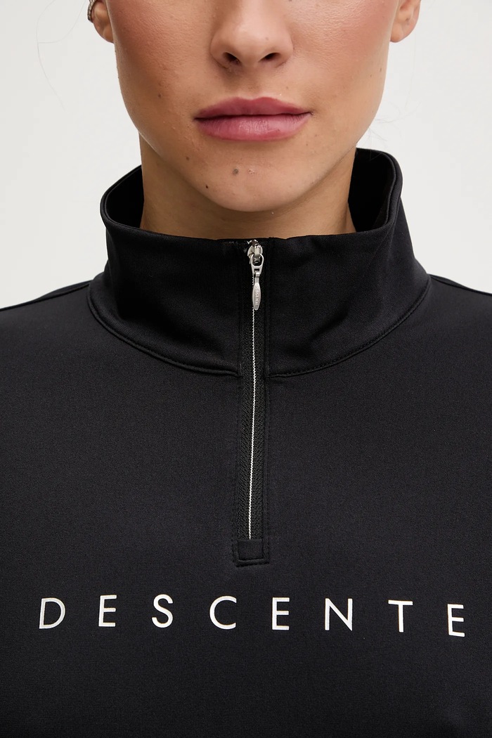 Ισοθερμικό μακρυμάνικο Descente CHEST LOGO T-NECK DW5FLT01LU μαύρο