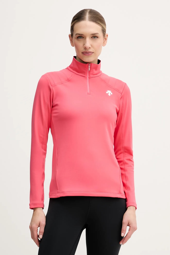 Funkcionalna majica dugih rukava Descente WOMENS T-NECK outdoor roza DW5FLT02LU