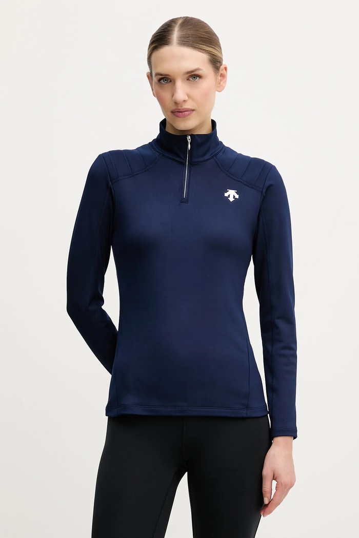 Descente funkcionális hosszú ujjú ing WOMENS T-NECK téli sportok sötétkék DW5FLT02LU