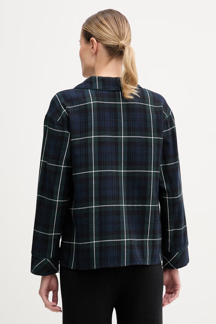 Abercrombie & Fitch koszula piżamowa KI146.5129.312 granatowy AW25