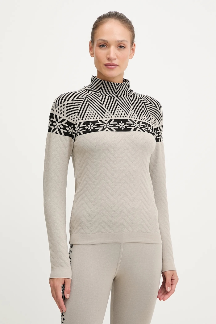 Newland longsleeve funkcyjny LADY TURTLENECK sporty zimowe beżowy N46724.106
