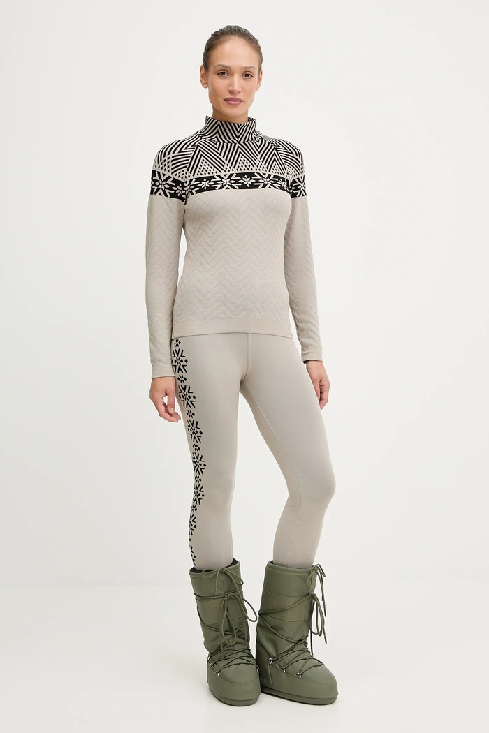 Newland longsleeve funkcyjny LADY TURTLENECK N46724.106 beżowy AW25