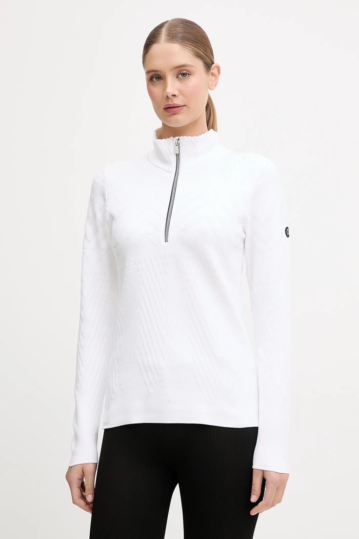 Newland longsleeve funkcyjny LADY T-NECK sporty zimowe biały N46712.32