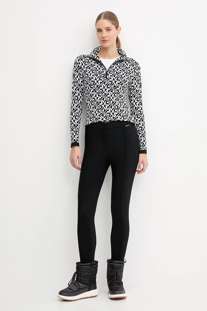 Newland longsleeve funkcyjny LADY T-NECK N46509.108 czarny AW25