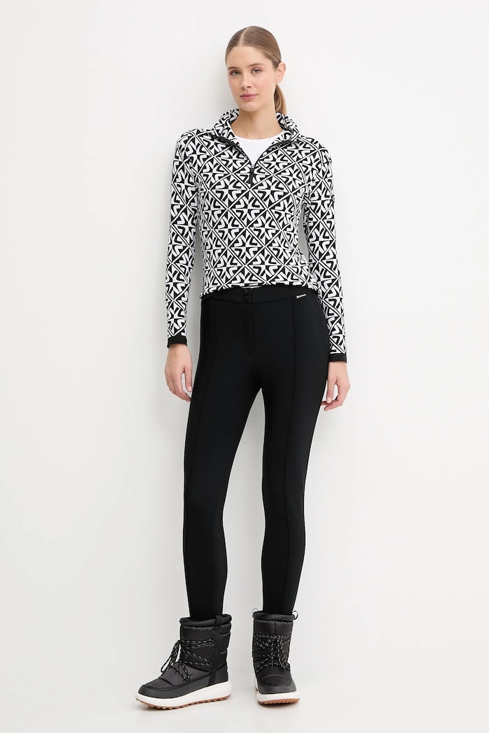 Newland longsleeve funkcyjny LADY T-NECK N46509.108 czarny AW25