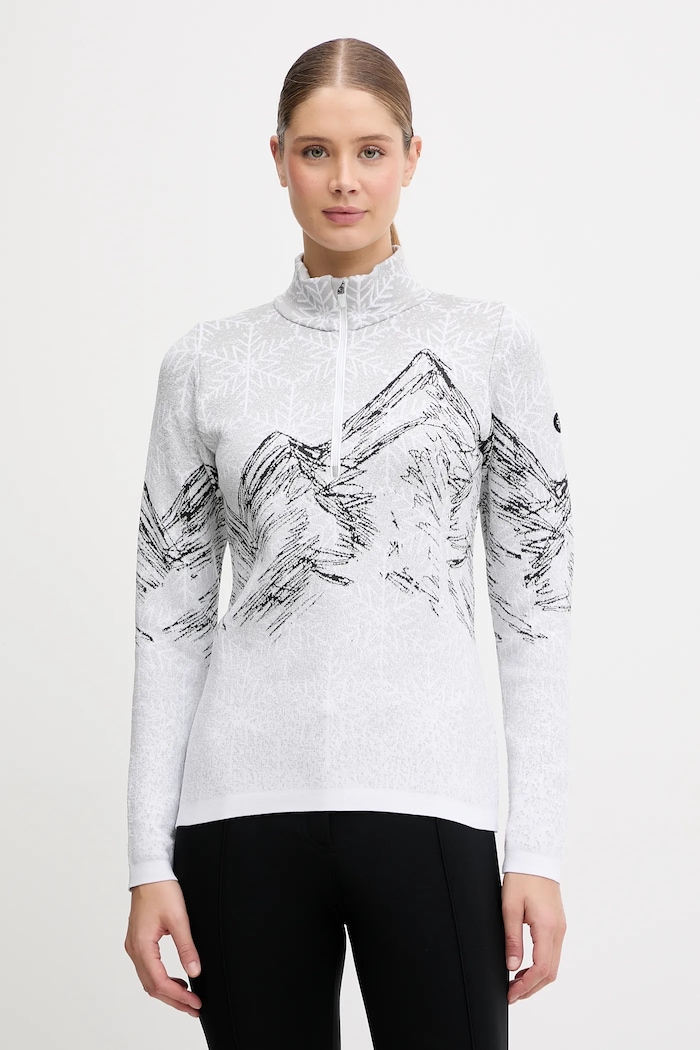 Funkčné tričko s dlhým rukávom Newland LADY T-NECK zimný šport sivá N46833.143