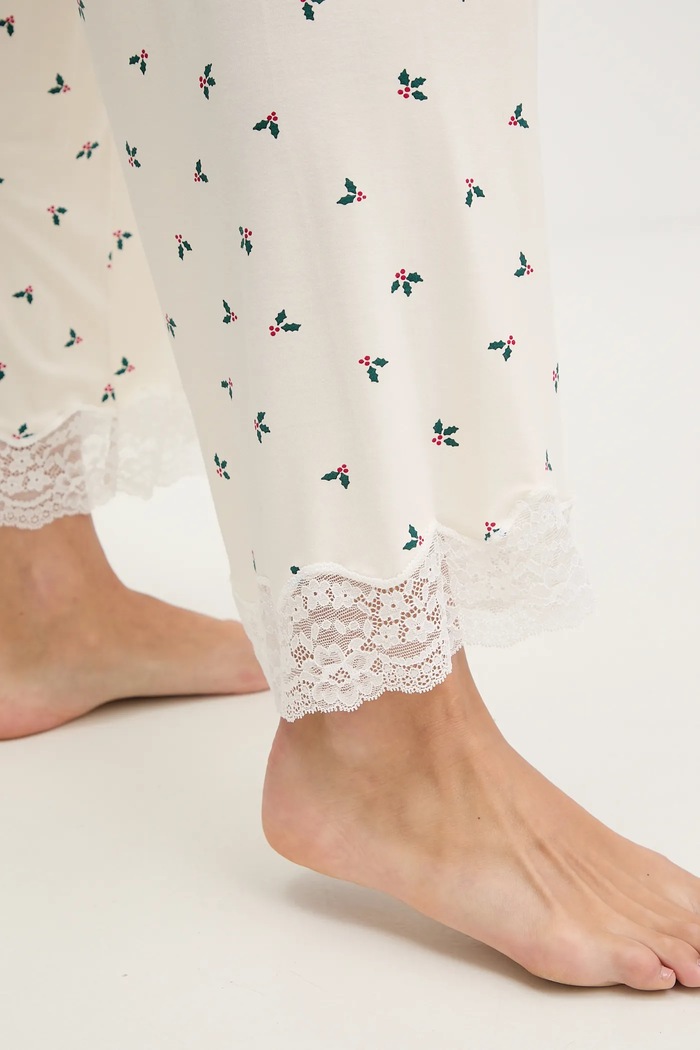 United Colors of Benetton spodnie piżamowe beżowy 32V93F04S