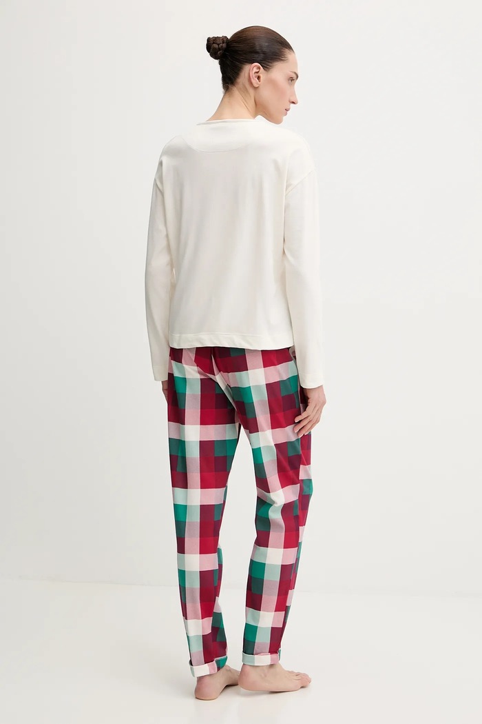 Odzież United Colors of Benetton piżama bawełniana 3P053P04G beżowy