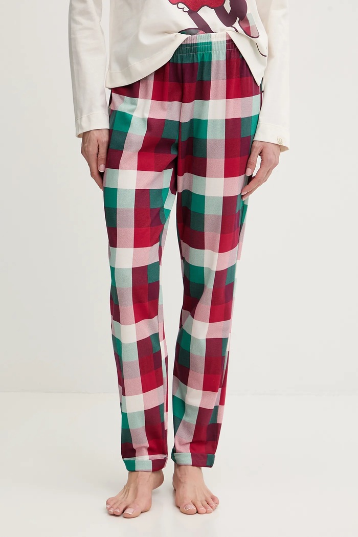 United Colors of Benetton piżama bawełniana beżowy 3P053P04G