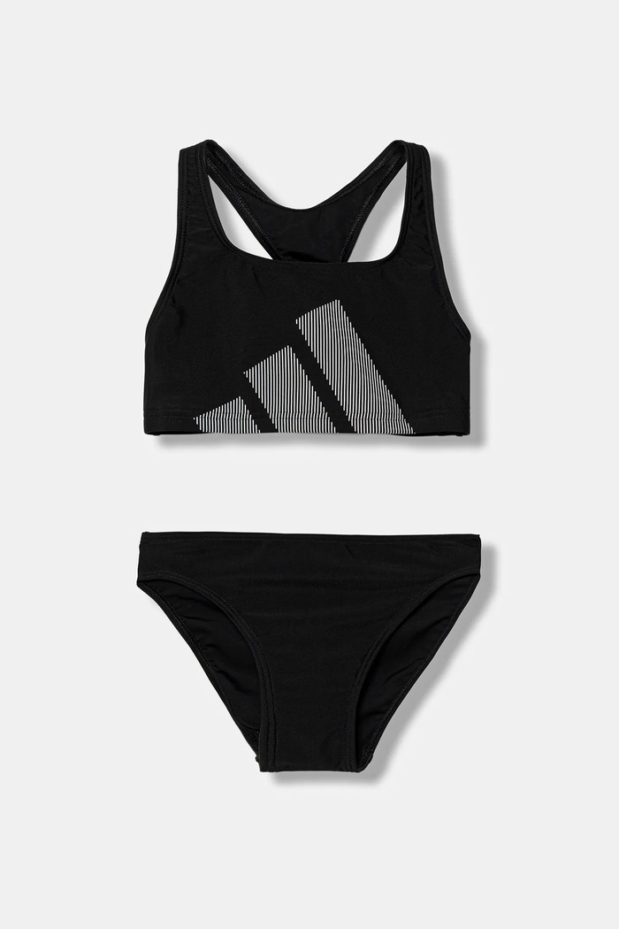 Dvojdielne detské plavky adidas Performance bez kostíc čierna JM8173