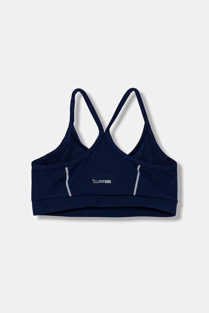 Dievča Detská športová podprsenka adidas JW8659 tmavomodrá