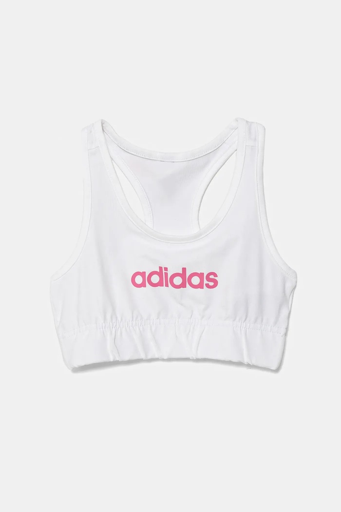 Dětská sportovní podprsenka adidas JX3925 bílá AW25