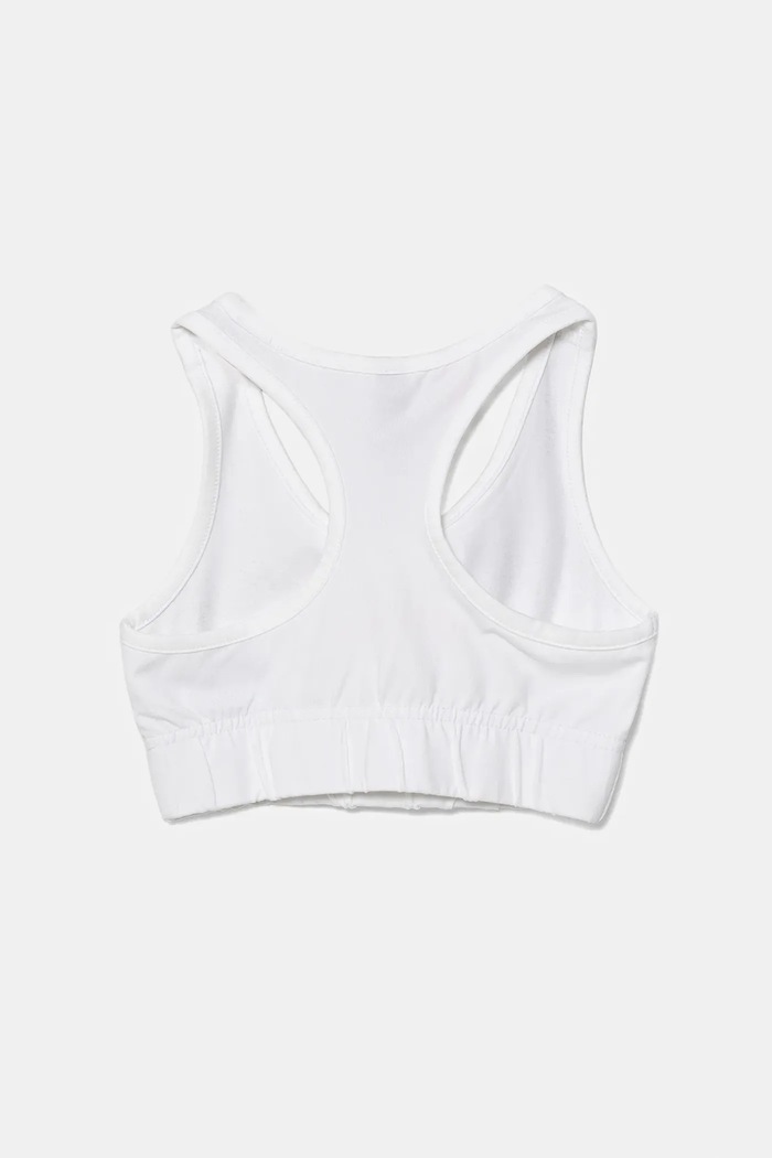 DÍVKA Dětská sportovní podprsenka adidas JX3925 bílá