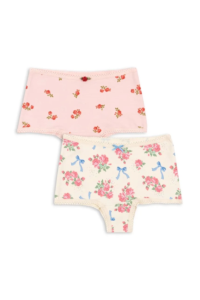 Παιδικά εσώρουχα Konges Sløjd BASIC 2 PACK GIRL HIPSTER GOTS 2-pack Planet friendly ροζ KS103695.9BYA