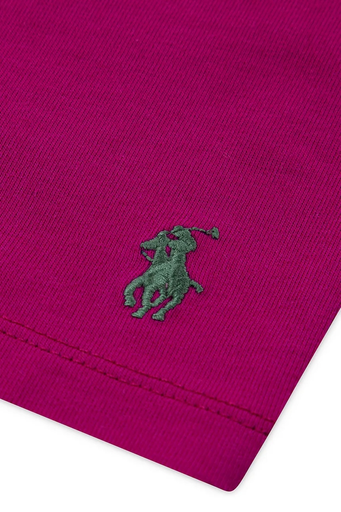 Fete Polo Ralph Lauren pijamale de bumbac pentru copii 4P0281 roz