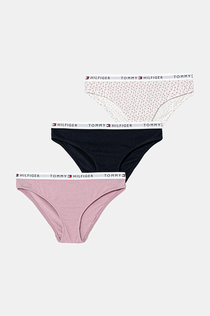 Nohavičky Tommy Hilfiger 7-pak potlač ružová UG0UG00758.9BYA